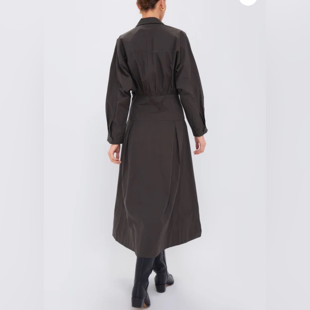 APIECE APART
Deep Olive Pietra Maxi Shirt Dress Size 2 - Picture 4 of 16